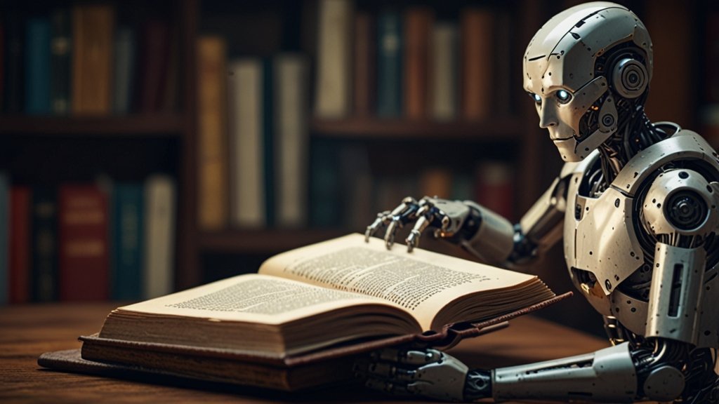 Robot leyendo